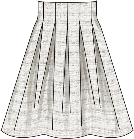 Simplicity SS3139U5 Misses' High-Waisted Pleated Skirt Sewing Pattern Packet, Design Code S3139, Sizes 16-18-20-22-24 in Saudi Arabia