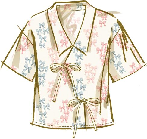 McCall's M8612AA Misses' Pajama Shirt and Shorts Sewing Pattern Packet, Design Code M8612, Sizes XS-S-M-L-XL in Saudi Arabia