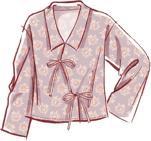 McCall's M8612AA Misses' Pajama Shirt and Shorts Sewing Pattern Packet, Design Code M8612, Sizes XS-S-M-L-XL in Saudi Arabia