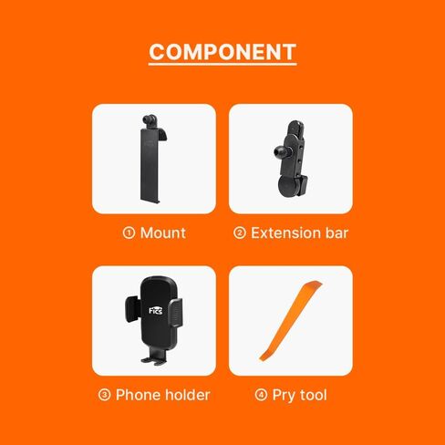 FICS Sonata 2023 Accessories, Hyundai Sonata 2023 Phone Mount, Customized Phone Holder in Kuwait