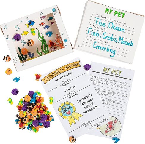 متعة Express Color Own Pet Ocean Habitat مع شهادات التبني - VBS VOS Facia Bible School Supplies/Decor in Saudi Arabia