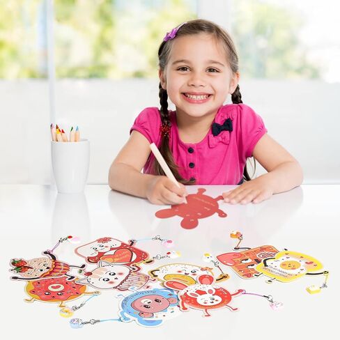 Valentines Cards for Kids Classroom Gifts - 36 Cute Pendant Gifts + 36 Valentines Day Cards for Kids, Valentine's Day Party Favors, Sweet Kids Vday Cards for School Valentines Classroom Exchange in Saudi Arabia