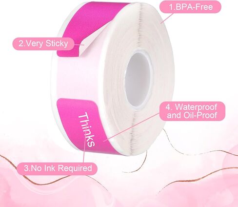 4 Rolls D30 Label Maker Tape, Thermal Label Printer Paper for Phomemo, 12x40 mm (0.47"x 1.57"), Labels for Phomemo D30 D32 D35 Q30 Q30s Q31, Print Master Labels Refill, 160/Roll (Colorful) in Saudi Arabia