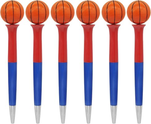 Fidget Pen Set with Rotating Balls, 6 Pack, Stress Relief Pens for Students and Adults (Baseball) in Saudi Arabia
