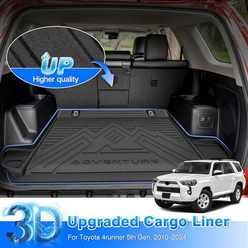 Cartist Cargo Liner متوافق مع 2020-2024 Mercedes-Benz GLE Class 5 Passenger لجميع الأحوال الجوية سجادة صندوق السيارة الخلفي ثلاثية الأبعاد مقاومة للماء باللون الأسود TPE in Saudi Arabia