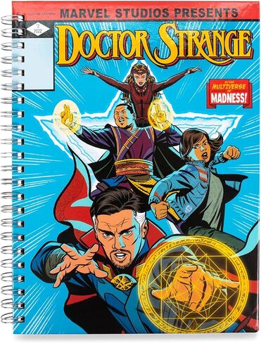 Marvel Studios Doctor Strange in the Multiverse of Madness Hard Cover Notebook | Bound Sketchbook Journal ، Notepad مع ورق مبطن ، كتابة مذكرات السفر | اللوازم المدرسية للكلية ، الأعمال in Saudi Arabia