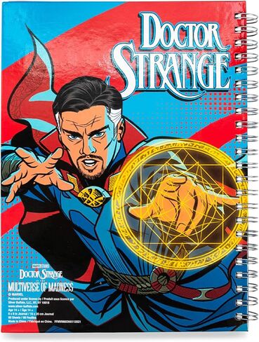 Marvel Studios Doctor Strange in the Multiverse of Madness Hard Cover Notebook | Bound Sketchbook Journal ، Notepad مع ورق مبطن ، كتابة مذكرات السفر | اللوازم المدرسية للكلية ، الأعمال in Saudi Arabia