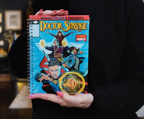 Marvel Studios Doctor Strange in the Multiverse of Madness Hard Cover Notebook | Bound Sketchbook Journal ، Notepad مع ورق مبطن ، كتابة مذكرات السفر | اللوازم المدرسية للكلية ، الأعمال in Saudi Arabia