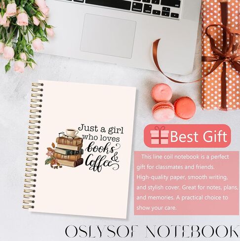 Oslysof Vintage Book Reader Noteboor ، مجلة Gifts Gifts Journal for Women ، مجرد فتاة تحب الكتب وأجهزة الكمبيوتر المحمولة لأخذ الملاحظات ، وهدايا أمين المكتبة ، 5.5 × 8.3 بوصة مع 164 صفحة in Saudi Arabia