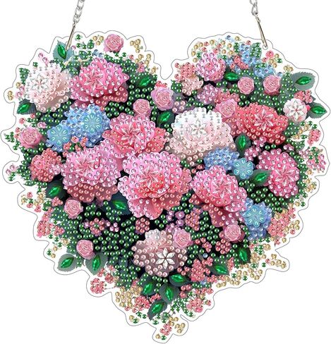 EOBROMD Diamond Hanging Art Kits for Adults, Cross Butterfly Suncatcher Diamond Art Painting, DIY Special Shaped Rhinestone Kits for Adults, Window Pendants Home Garden Wall Hanging Ornament in Saudi Arabia