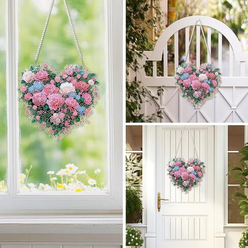 EOBROMD Diamond Hanging Art Kits for Adults, Cross Butterfly Suncatcher Diamond Art Painting, DIY Special Shaped Rhinestone Kits for Adults, Window Pendants Home Garden Wall Hanging Ornament in Saudi Arabia