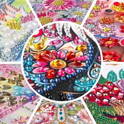 EOBROMD Diamond Hanging Art Kits for Adults, Cross Butterfly Suncatcher Diamond Art Painting, DIY Special Shaped Rhinestone Kits for Adults, Window Pendants Home Garden Wall Hanging Ornament in Saudi Arabia
