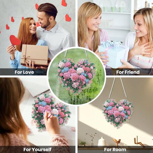 EOBROMD Diamond Hanging Art Kits for Adults, Cross Butterfly Suncatcher Diamond Art Painting, DIY Special Shaped Rhinestone Kits for Adults, Window Pendants Home Garden Wall Hanging Ornament in Saudi Arabia