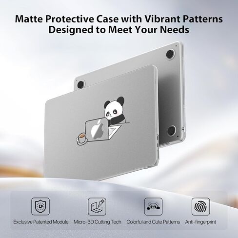 متوافق مع MacBook Air 13.6 بوصة Case M4 M3 M2 2025-2022 النموذج النموذج A3113 A2681 A3240 ، قشرة صلبة خيالية للهواء Macbook 13 بوصة ، وردي ، يونيكورن in Kuwait
