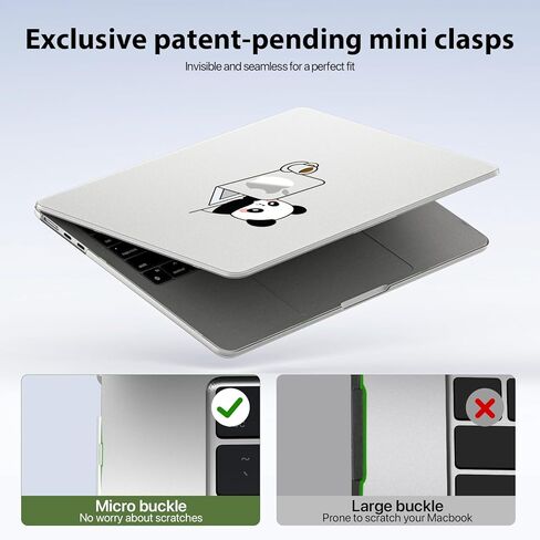 متوافق مع MacBook Air 13.6 بوصة Case M4 M3 M2 2025-2022 النموذج النموذج A3113 A2681 A3240 ، قشرة صلبة خيالية للهواء Macbook 13 بوصة ، وردي ، يونيكورن in Kuwait