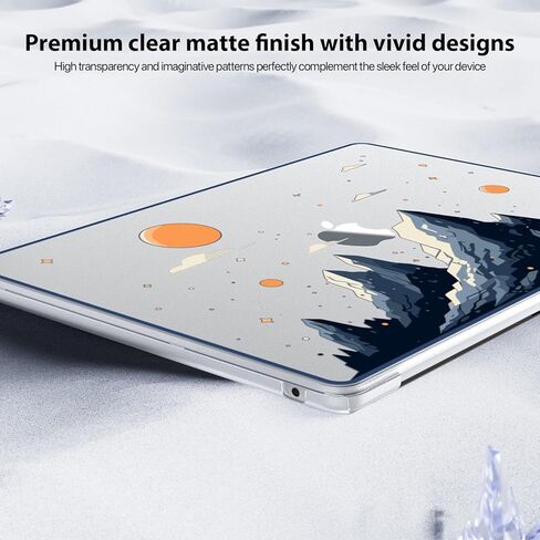 متوافق مع MacBook Air 13.6 بوصة Case M4 M3 M2 2025-2022 النموذج النموذج A3113 A2681 A3240 ، قشرة صلبة خيالية للهواء Macbook 13 بوصة ، وردي ، يونيكورن in Kuwait