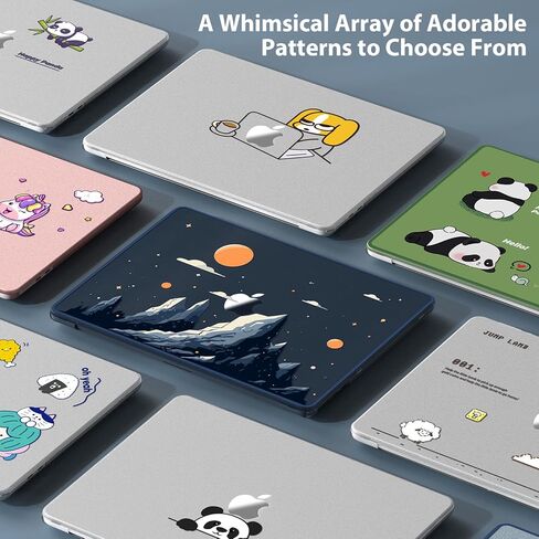 متوافق مع MacBook Air 13.6 بوصة Case M4 M3 M2 2025-2022 النموذج النموذج A3113 A2681 A3240 ، قشرة صلبة خيالية للهواء Macbook 13 بوصة ، وردي ، يونيكورن in Kuwait