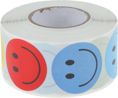 VOCOSTE 500 Pcs Decal Stickers Round Seal Stickers Copperplate Paper Adhesive Colorful 25mm in Saudi Arabia