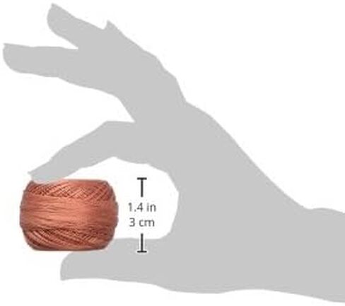 DMC 116 12-356 كرات خيط القطن اللؤلؤة ، Terra cotta المتوسطة ، الحجم 12 in Saudi Arabia