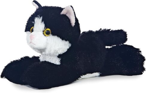 Aurora® رائعتين Mini Flopsie ™ Maynard ™ Stuffed Animal - سهولة مرحة - رفاق الخالدة - الأسود 8 بوصات in Saudi Arabia