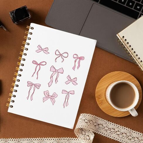 Szere Coquette Pink Bow Notebook Journals ، Bow Notebook Journal Gifts for Teen Girl ، Notebook Journal for Office Office School School Teacher ، Hardcover Spiral Notebook 5.5x8.3 in Saudi Arabia