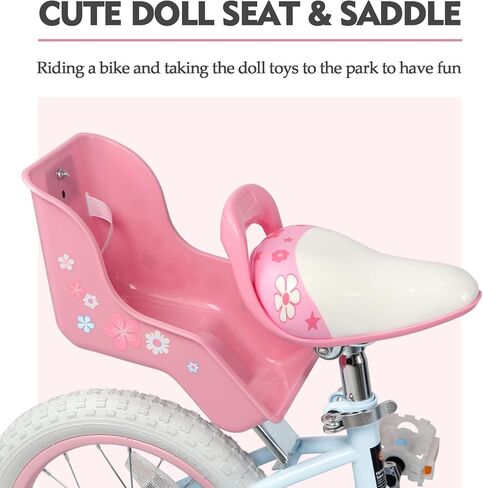 دراجة Glerc Petal Girls ، من 12 إلى 18 بوصة دراجة أطفال للأعمار من 2 إلى 9 سنوات ، ودراجة أطفال على غرار الأميرة مع عجلات التدريب والولايات والألوان المتعددة in Kuwait