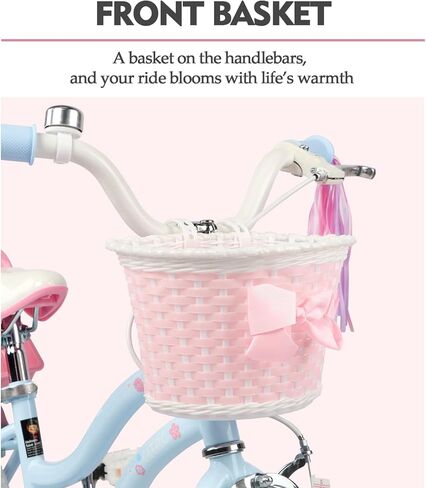 دراجة Glerc Petal Girls ، من 12 إلى 18 بوصة دراجة أطفال للأعمار من 2 إلى 9 سنوات ، ودراجة أطفال على غرار الأميرة مع عجلات التدريب والولايات والألوان المتعددة in Kuwait