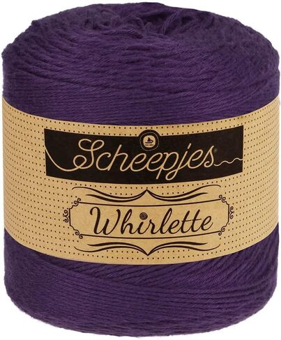 Scheepjes Whirlette 100g Yarn - 885 Plum, Soft Cotton-Acrylic Blend in Saudi Arabia