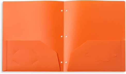 Blue Summit Supplies Plastic Folders with Pockets, Reinforced Corners, Durable 2 Pocket Folder with Corner Flaps Inside to Hold Papers in Place, Assorted Color Pocket Folders, 6 Pack in Saudi Arabia