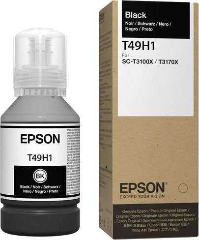 Epson T49H Ink Bottle - Black (140ml) (T49H120) in Saudi Arabia