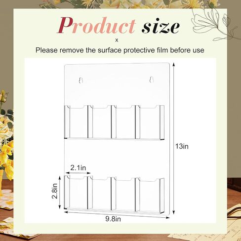 Wall Mount Acrylic Lockmark Display ، 8 فتحات Clear Workmark Holder Stand for 2 '' Bongmks ، لا يوجد تجميع مطلوب ملصق محمول للبائعين ، متجر البيع بالتجزئة ، معرض الحرفي in Saudi Arabia
