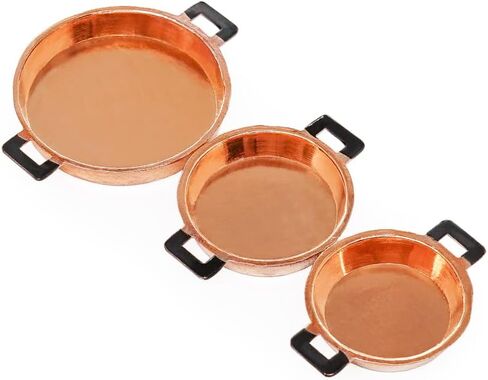 Odoria 1/12 Miniature Pans 3pcs ملحقات الديكور دمية in Kuwait