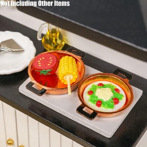 Odoria 1/12 Miniature Pans 3pcs ملحقات الديكور دمية in Kuwait