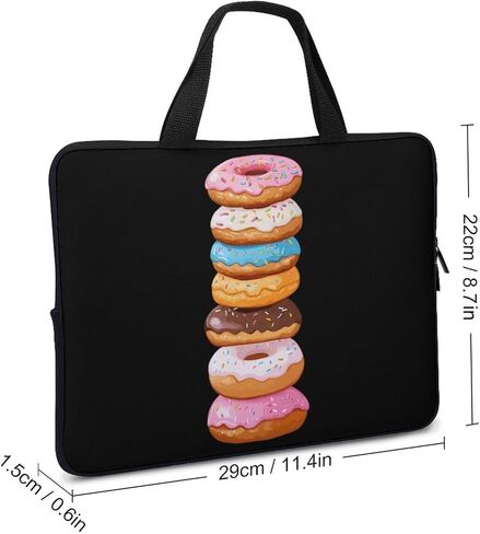 Doughnuts Laptop Bag Sleeve Briefcase Tablet Handbag Purse Tote Bags for Work Travel in Saudi Arabia