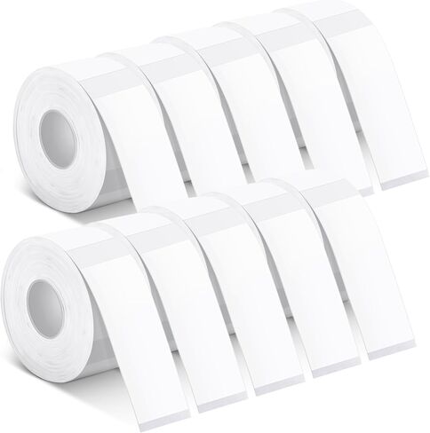 D30 Labels, DKALIO 1600 PCS Label Tapes, Thermal Label Printer Paper Replacement, Waterproof Oil Proof Lable Tape Refills for Shop Office Home, Colorful 160 Pcs/roll (12 x 40 mm) in Kuwait
