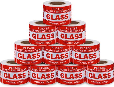 Fragile Glass Stickers 2×3 Inch Shipping Packing Label Please Handle with Care Thank You - 300 Per Roll(10 Rolls) in Saudi Arabia