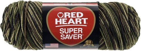 Red Heart Camouflage Super Saver Yarn 6/PK 6 Pack in Saudi Arabia