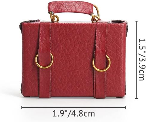 Odoria 1/12 Miniature Briefcase Dollhouse Decoration Accessories, Brown in Saudi Arabia