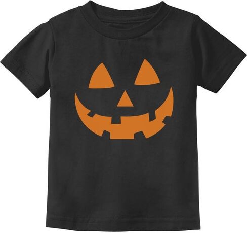 Tstars Jack O' Lantern Spooky Pumpkin Face Shirt - Boys, Girls & Toddler Halloween T-Shirt for Kids in Saudi Arabia