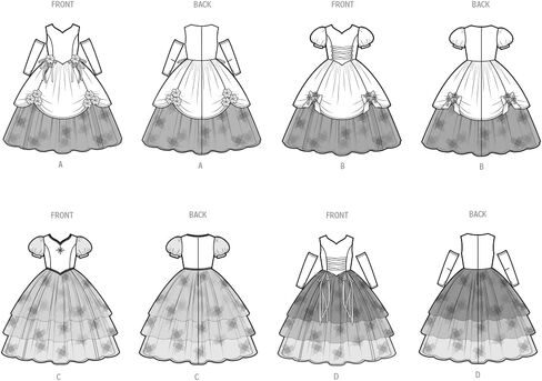 Simplicity SS3027A Children's Costumes Sewing Pattern Packet, Design Code S3027, Sizes 3-4-5-6-7-8, Multicolor in Saudi Arabia