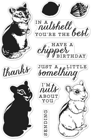Hero Arts CM568 Color Layering Chipmunk Clear Stamp Set in Saudi Arabia