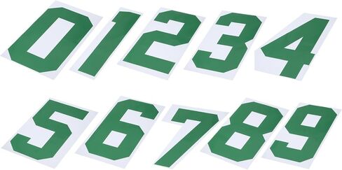 MECCANIXITY 10 Pcs Iron on Numbers, 8 Inch T Shirt Heat Transfer 0~9 Number Patches Iron on Numbers for Jersey Clothing Team Uniform Sports T Shirt Football Basketball Baseball (Orange) in Saudi Arabia