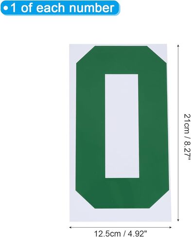MECCANIXITY 10 Pcs Iron on Numbers, 8 Inch T Shirt Heat Transfer 0~9 Number Patches Iron on Numbers for Jersey Clothing Team Uniform Sports T Shirt Football Basketball Baseball (Orange) in Saudi Arabia
