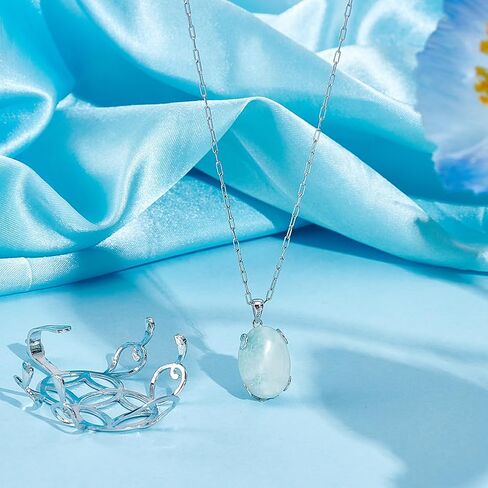 AHANDMAKER 2Pcs 925 Sterling Silver Claw Prong Pendant Setting Blank Bezel Pendant Trays for Irregular Gemstone Nuggets Necklace Jewelry Making Wrapping in Saudi Arabia