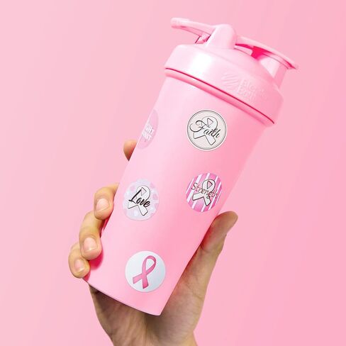 Outus 1500 Pcs Breast Cancer Awareness Stickers 1 Inch Pink Ribbon Stickers Motivational Sayings Sticker Assorted Designs Breast Cancer Decorations for Breast Cancer Event Party Decorations Supplies in Saudi Arabia