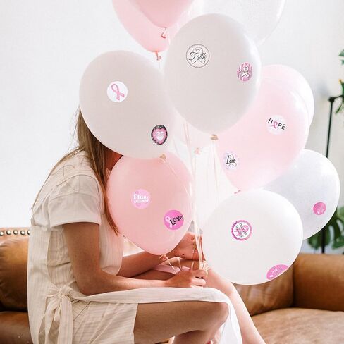 Outus 1500 Pcs Breast Cancer Awareness Stickers 1 Inch Pink Ribbon Stickers Motivational Sayings Sticker Assorted Designs Breast Cancer Decorations for Breast Cancer Event Party Decorations Supplies in Saudi Arabia