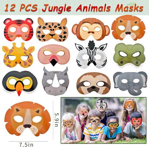 84 Pcs Jungle Safari Party Favors Set Wild Animals Set for Kids Birthday,Safari Birthday Decorations,Safari Party Decorations,Suitable For Holiday,Themed Parties And Other Related Parties(Animal) in Saudi Arabia