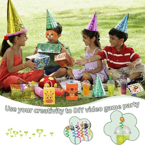 84 Pcs Jungle Safari Party Favors Set Wild Animals Set for Kids Birthday,Safari Birthday Decorations,Safari Party Decorations,Suitable For Holiday,Themed Parties And Other Related Parties(Animal) in Saudi Arabia