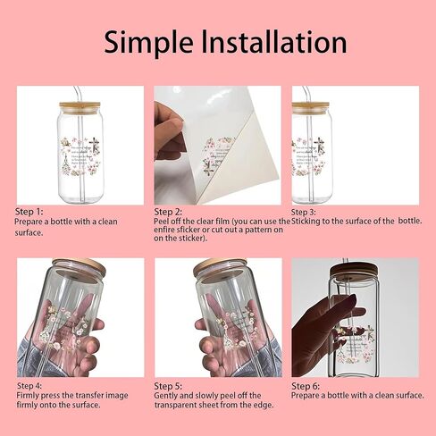 Highland Cow Rub on Transfers - 12 ورقة فرك عباد الشمس الفراشة على ملصقات نقل ملصقات شارات للأثاث الزجاجي Diy Decor (5.9 × 5.9 بوصة) in Kuwait