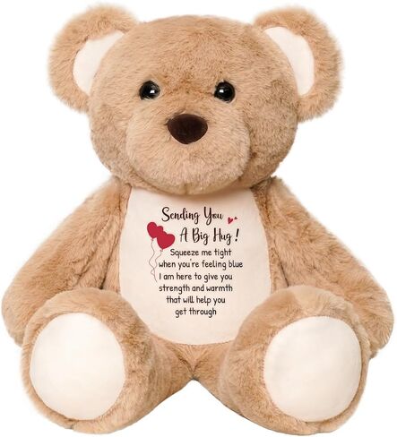 Teddy Bear محشو بالحيوان ، مطرزة على ما يرام قريبا الدب الفخمة مع ضمادة الإصابة ، والاستعادة والهدايا الهدايا للنساء الأطفال الصغار الفتيات المرضى ، والراحة أفضل 15 " in Saudi Arabia